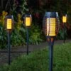 Smart Solar Party Flaming Torch, 5pc Carry Pack - Black - Alton Garden Centre -Konstsmidee Shop 3444600 1012000 2 3 560