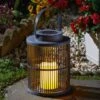 Smart Solar Urbane Lantern - Slate - Alton Garden Centre -Konstsmidee Shop 4431917 1080127 2 3 560