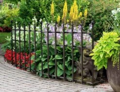 Panacea Classic Finial Selection Fence - Black - Alton Garden Centre -Konstsmidee Shop 710053 O 09663