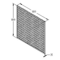 Forest - Rosemore Lattice 180 X 180cm - Alton Garden Centre -Konstsmidee Shop FRLATT66 5 1