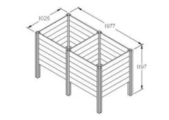 Forest - Slot Down Compost Bin Extension Kit - Alton Garden Centre 11 Forest - Slot Down Compost Bin Extension Kit - Alton Garden Centre -Konstsmidee Shop FSSCV2EXT 5