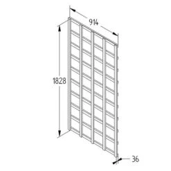 Forest - Heavy Duty Trellis 183 X 91cm - Alton Garden Centre -Konstsmidee Shop FT63 5 1 1