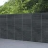Forest - Contemporary Double Slatted Fence Panel Grey Painted 1.8m X 1.8m - Alton Garden Centre -Konstsmidee Shop GYVENHHM6HD 1 scaled 1 1024x692 1