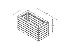Forest - Linear Planter Double - Alton Garden Centre 11 Forest - Linear Planter Double - Alton Garden Centre -Konstsmidee Shop LINPL80 7 1