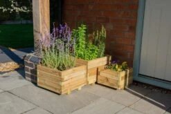 Forest - Kendal Square Planter Set Of 3 Small - Alton Garden Centre