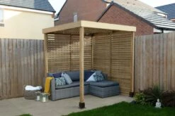 Forest - Modular Pergola With 2 Side Panel Pack - Alton Garden Centre