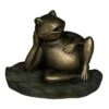 Bermuda: Relaxed Frog Ornamental Pond Spitter - Alton Garden Centre -Konstsmidee Shop RelaxedFrog DW160121
