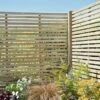 Forest - Pressure Treated Contemporary Slatted Fence Panel 4ft (1.8m X 1.2m) - Alton Garden Centre