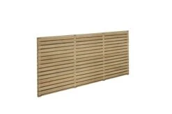 Forest - Pressure Treated Contemporary Double Slatted Fence Panel 1.8m X 1.5m - Alton Garden Centre -Konstsmidee Shop VENHHM3 4 1