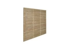 Forest - Pressure Treated Contemporary Double Slatted Fence Panel 1.8m X 1.8m - Alton Garden Centre -Konstsmidee Shop VENHHM6 4 1