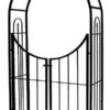Panacea Arched Top Garden Arches With Gate - Black - Alton Garden Centre -Konstsmidee Shop products arch top garden arch w gate black