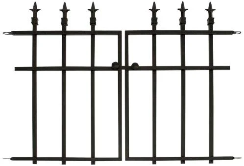 Panacea Classic Finial Fence Gate - Black - Alton Garden Centre 3 Panacea Classic Finial Fence Gate - Black - Alton Garden Centre