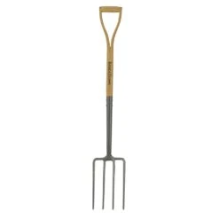 Kent & Stowe Black Carbon Steel Digging Fork - Alton Garden Centre