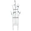 Panacea Curved Leaf & Bird Trellis - Black / Bronze - Alton Garden Centre -Konstsmidee Shop products curved leaf bird trellis