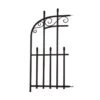 Panacea Kensington Fence End Panel - Black - Alton Garden Centre -Konstsmidee Shop products kensington fence end panel