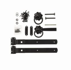 Forest - Ring Gate Latch Set (Black Zinc Coated) - Alton Garden Centre