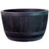Stewart Blenheim Oak Effect Half Barrel Planter - 40cm - Alton Garden Centre -Konstsmidee Shop products prodzoomimg1534