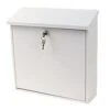 Sterling Contemporary Metal Post Box- White - Alton Garden Centre 1 Sterling Contemporary Metal Post Box- White - Alton Garden Centre -Konstsmidee Shop products prodzoomimg3507