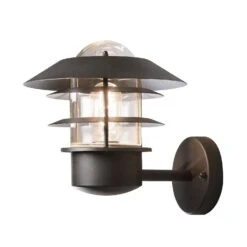Konstsmide Modena 7303-750 Wall Light - Matt Black - Alton Garden Centre