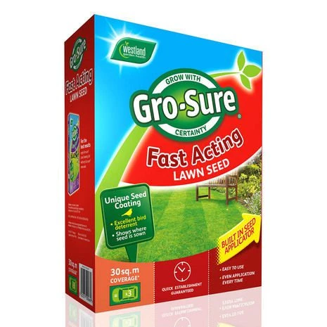 Westland Gro-Sure Fast Acting Lawn Seed - 2.4kg 80sqm - Alton Garden Centre 3 Westland Gro-Sure Fast Acting Lawn Seed - 2.4kg 80sqm - Alton Garden Centre