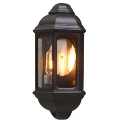 Konstsmide Cagliari 7011-750 Wal Light - Matt Black - Alton Garden Centre