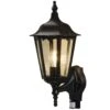 Konstsmide Firenze 7236-750 Wall Light - Matt Black - Alton Garden Centre