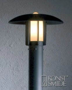 Konstsmide Heimdal 402-752 Post Light - Matt Black - Alton Garden Centre