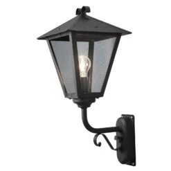 Konstsmide Benu 434-750 Up Wall Light - Matt Black - Alton Garden Centre