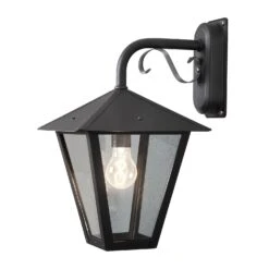 Konstsmide Benu 435-750 Down Wall Light - Matt Black - Alton Garden Centre