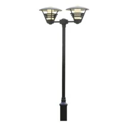 Konstsmide Gemini 501-750 Floor Lamp Head - Matt Black - Alton Garden Centre