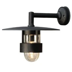 Konstsmide Freja 504-750 Wall Light - Matt Black - Alton Garden Centre