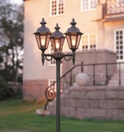 Konstsmide Pallas 528-750 Floor Lamp Head - Matt Black - Alton Garden Centre