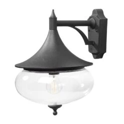 Konstsmide Libra 581-750 Down Wall Light - Matt Black - Alton Garden Centre