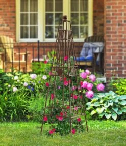 Panacea Rosette Obelisk - Rust - Alton Garden Centre