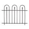 Panacea Triple Arch Finial Fence Section - Black - Alton Garden Centre 2 Panacea Triple Arch Finial Fence Section - Black - Alton Garden Centre -Konstsmidee Shop products triple arch finial fence